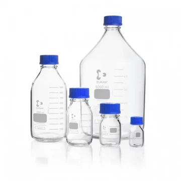 Chai trắng nắp vặn 50mL Duran